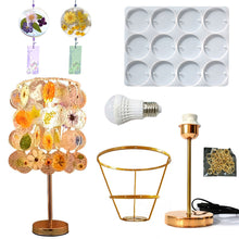 Load image into Gallery viewer, 1Set Diy Round WindChime Table Lamp Glue Drop Mold Pendant Jewelry Silicone Mold Resin Handmade Mold Craft Home Desktop Decor Ornaments
