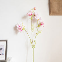 Load image into Gallery viewer, 3Forks 6 Heads Bossy Gesang Flower Branch Silk Artificial Flowers Home Wedding Decoration Flores Artificial Flower
