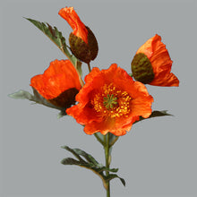 Load image into Gallery viewer, 1Pc Poppies Artificial Flower Simulation Silk Fake Flower For Wedding Party Home Decorative Flowers With Leaves
