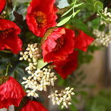 Load image into Gallery viewer, 1Pc Poppies Artificial Flower Simulation Silk Fake Flower For Wedding Party Home Decorative Flowers With Leaves
