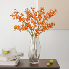Load image into Gallery viewer, 3Forks Papilionopsis Artificial Flowers Branch Silk Artificial Flowers Home Wedding Decoration Flores Artificial Flower
