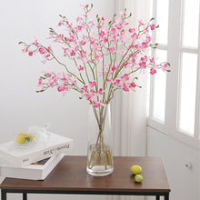 Load image into Gallery viewer, 3Forks Papilionopsis Artificial Flowers Branch Silk Artificial Flowers Home Wedding Decoration Flores Artificial Flower
