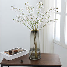 Load image into Gallery viewer, 3Forks Papilionopsis Artificial Flowers Branch Silk Artificial Flowers Home Wedding Decoration Flores Artificial Flower
