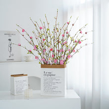 Load image into Gallery viewer, 3Forks Plum Blossom Artificial Flowers Branch Silk Artificial Flowers Home Wedding Decoration Flores Artificial Flower
