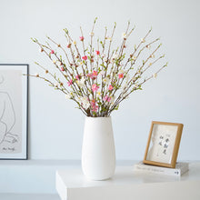Load image into Gallery viewer, 3Forks Plum Blossom Artificial Flowers Branch Silk Artificial Flowers Home Wedding Decoration Flores Artificial Flower
