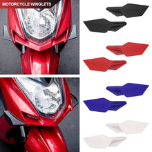 Load image into Gallery viewer, 2Pcs Universal Motorcycle Winglets Kits Aerodynamic Side Wing Spoiler Modification Air Deflector Accessories

