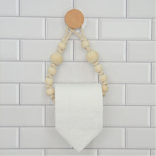 Load image into Gallery viewer, Punch-free Paper Towel Holders Towel Rack Bathroom Towel Hook Toilet Paper Holder Towel Rack Beige Hemp Color
