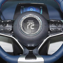 Load image into Gallery viewer, Car Steering Wheel Panel Alloy Trim Sticker Center Sticker Ring Circle Cover Auto Decoration Accessories For BYD Atto 3 Yuan Plus 2022 2023
