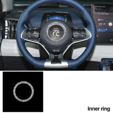 Load image into Gallery viewer, Car Steering Wheel Panel Alloy Trim Sticker Center Sticker Ring Circle Cover Auto Decoration Accessories For BYD Atto 3 Yuan Plus 2022 2023
