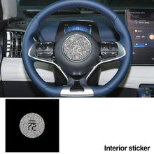 Load image into Gallery viewer, Car Steering Wheel Panel Alloy Trim Sticker Center Sticker Ring Circle Cover Auto Decoration Accessories For BYD Atto 3 Yuan Plus 2022 2023
