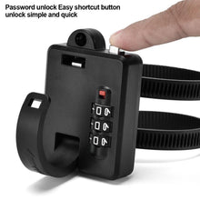 Load image into Gallery viewer, Universal Motorcycle Helmet Lock Bicycle Handlebar Lock Safe Fixed Hook Lock Anti-Theft Password Lock Outdoor For Cycling Equipment
