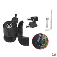 Load image into Gallery viewer, Universal Rotatable Multi-Function Motorcycle Bicycle Helmet Lock Anti-Theft Electric Bike Luggage Locks Safety Lock
