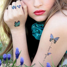 Load image into Gallery viewer, Waterproof Pink Butterfly Tattoo Sticker Dream Collection Wing Butterfly Pink Face Tattoo Sticker Summer Party

