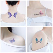 Load image into Gallery viewer, Waterproof Pink Butterfly Tattoo Sticker Dream Collection Wing Butterfly Pink Face Tattoo Sticker Summer Party
