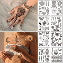 Load image into Gallery viewer, Butterfly Tattoo Sticker Plain Flower Sexy Finger Clavicle Tattoo Sticker Creative Summer Waterproof Tattoo Sticker
