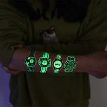 Load image into Gallery viewer, Waterproof Luminous Watch Tattoo Stickers for Children's and Men's Luminescent Creative Tattoo Stickers
