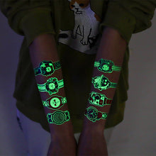 Load image into Gallery viewer, Waterproof Luminous Watch Tattoo Stickers for Children's and Men's Luminescent Creative Tattoo Stickers
