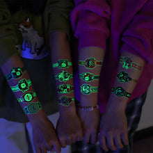Load image into Gallery viewer, Waterproof Luminous Watch Tattoo Stickers for Children's and Men's Luminescent Creative Tattoo Stickers
