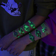 Load image into Gallery viewer, Waterproof Luminous Watch Tattoo Stickers for Children's and Men's Luminescent Creative Tattoo Stickers

