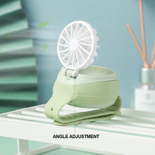 Load image into Gallery viewer, USB Rechargeable Portable Children's Wrist Watch Fan Folding Handheld Wristband Electric Fan with LED Light Summer Cooling Fan for Kids Gifts
