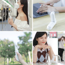 Load image into Gallery viewer, Folding Handheld Mini Fan USB Rechargeable Cooling Fans Cute Portable Summer Small Pocket Fan Cartoon Mute Fans for Dormitory Home Student Outdoor Traveling Fans
