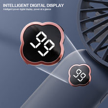 Load image into Gallery viewer, Digital USB Rechargeable Fan Portable Handheld Mini Fan Office Desktop Multifunctional Electric Fan with Base
