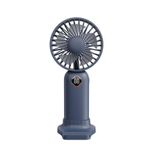 Load image into Gallery viewer, Digital USB Rechargeable Fan Portable Handheld Mini Fan Office Desktop Multifunctional Electric Fan with Base
