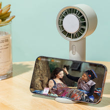 Load image into Gallery viewer, 2200mAh Portable Mini Hand Fan Semiconductor Refrigeration USB Rechargeable Cooling Fan Outdoor Handheld Fan with Base
