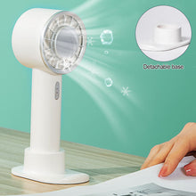 Load image into Gallery viewer, 2200mAh Portable Mini Hand Fan Semiconductor Refrigeration USB Rechargeable Cooling Fan Outdoor Handheld Fan with Base

