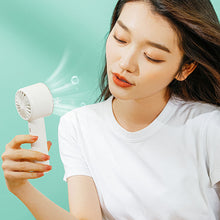 Load image into Gallery viewer, 2200mAh Portable Mini Hand Fan Semiconductor Refrigeration USB Rechargeable Cooling Fan Outdoor Handheld Fan with Base
