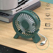Load image into Gallery viewer, 4 inch USB Input Desktop Fan Office PC Connection Mini Fan Students School Fan Mute USB Fan

