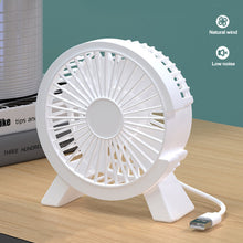 Load image into Gallery viewer, 4 inch USB Input Desktop Fan Office PC Connection Mini Fan Students School Fan Mute USB Fan
