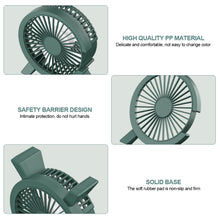 Load image into Gallery viewer, 4 inch USB Input Desktop Fan Office PC Connection Mini Fan Students School Fan Mute USB Fan
