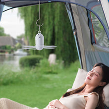 Load image into Gallery viewer, Silent 5 Leaves USB Rechargeable Canopy Ceiling Fan with Remote Control Portable Hanging Fan for Camping Bed Dormitory Tent Fan
