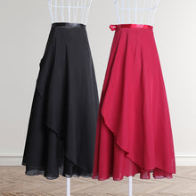 Load image into Gallery viewer, Tie Up Ballet Skirt Long Chiffon Dance Skirt Fairy Chiffon Long Ballet Tutu Dress Dance Costumes Dress
