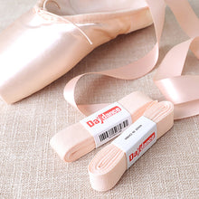 Load image into Gallery viewer, Woman Satin Canvas Ballet Pointe Shoes Bandage For Ballerina Dancing
