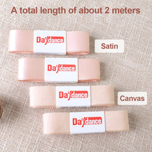 Load image into Gallery viewer, Woman Satin Canvas Ballet Pointe Shoes Bandage For Ballerina Dancing
