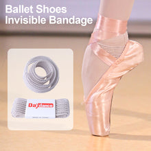 Load image into Gallery viewer, Woman Satin Canvas Ballet Pointe Shoes Bandage For Ballerina Dancing

