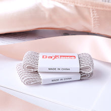 Load image into Gallery viewer, Woman Satin Canvas Ballet Pointe Shoes Bandage For Ballerina Dancing
