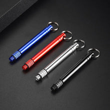 Load image into Gallery viewer, Multi-Purpose Titanium Outdoor EDC Portable Toothpick Bottle Fruit Fork Camping Tool Toothpick Tube Is More Durable Than Floss
