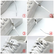 Load image into Gallery viewer, 1Pair Elastic Lazy Shoelaces No Tie Shoe Laces Sneakers Flats Shoelaces Quick Shoelace Fit All Shoes
