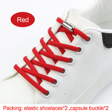 Load image into Gallery viewer, 1Pair Elastic Lazy Shoelaces No Tie Shoe Laces Sneakers Flats Shoelaces Quick Shoelace Fit All Shoes
