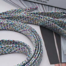 Load image into Gallery viewer, One Pairs Rainbow Elastic Laces Sneakers No Tie Shoe Laces Flat Rubber Shoelace For Shoes
