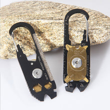 Load image into Gallery viewer, 20-in-1 EDC Outdoor Portable Gadget Mini Creative Wheel Multi-functional Combination Tool Stainless Steel Wrench Screwdriver
