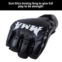 Load image into Gallery viewer, Thick Boxing Gloves MMA Gloves Half finger Sanda Taekwondo Fight MMA Sandbag Gloves Training Equipment
