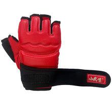 Load image into Gallery viewer, Half Finger Boxing Gloves PU Leather MMA Fighting Kick Boxing Gloves Karate Muay Thai Training Workout Gloves
