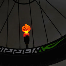 Load image into Gallery viewer, Bicycle Valve Core Light Children's Bicycle Balance Car Dazzle Riding Pumpkin Ladybug Light Holiday Atmosphere Intelligent Induction Air Nozzle Light
