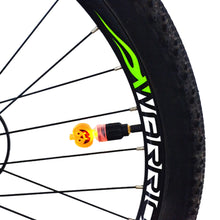 Load image into Gallery viewer, Bicycle Valve Core Light Children's Bicycle Balance Car Dazzle Riding Pumpkin Ladybug Light Holiday Atmosphere Intelligent Induction Air Nozzle Light

