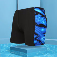 Load image into Gallery viewer, Men Boxer Trunks Print Milk Silk Swimming Trunks Hot Spring Holiday Beach Water Sports Slim Shorts Boxing Quick Dry Pants One Size
