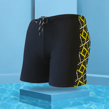 Load image into Gallery viewer, Men Boxer Trunks Print Milk Silk Swimming Trunks Hot Spring Holiday Beach Water Sports Slim Shorts Boxing Quick Dry Pants One Size
